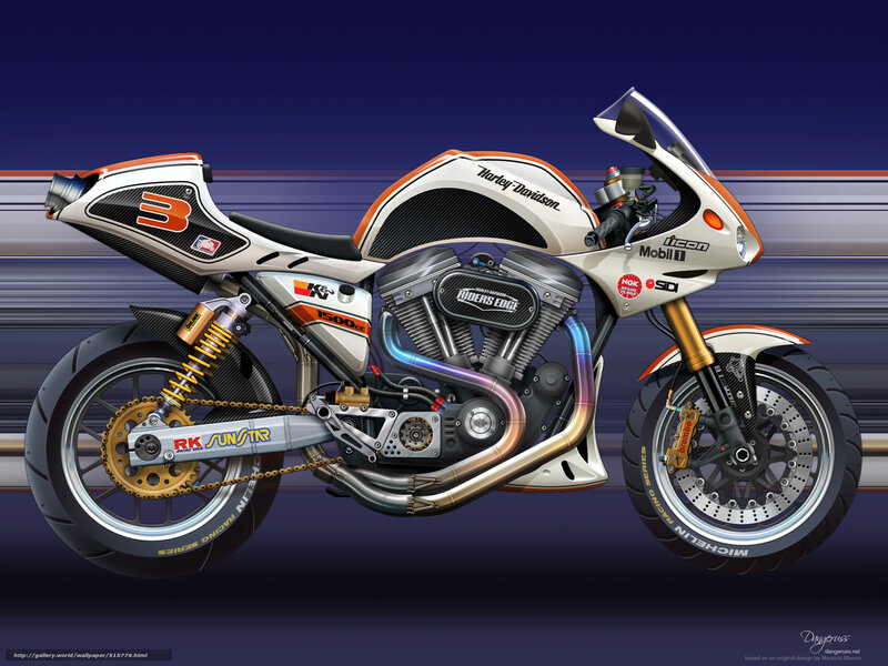 Harley-Davidson racing motorcycle