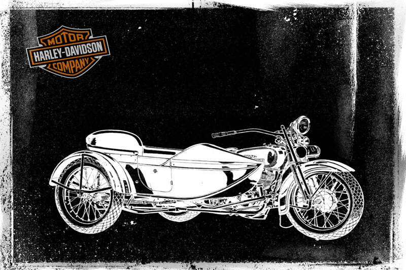 Harley-Davidson sidecar motorcycle