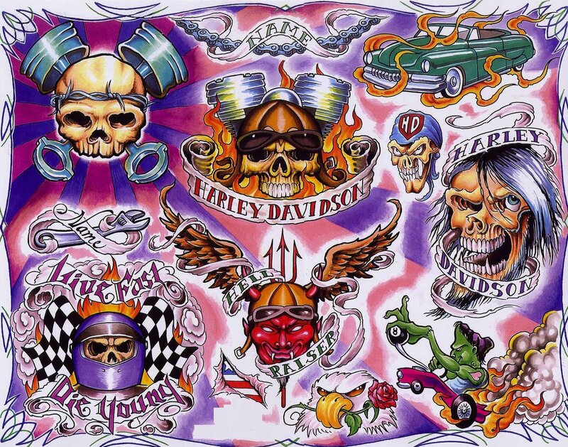 Harley-Davidson Tattoo Designs