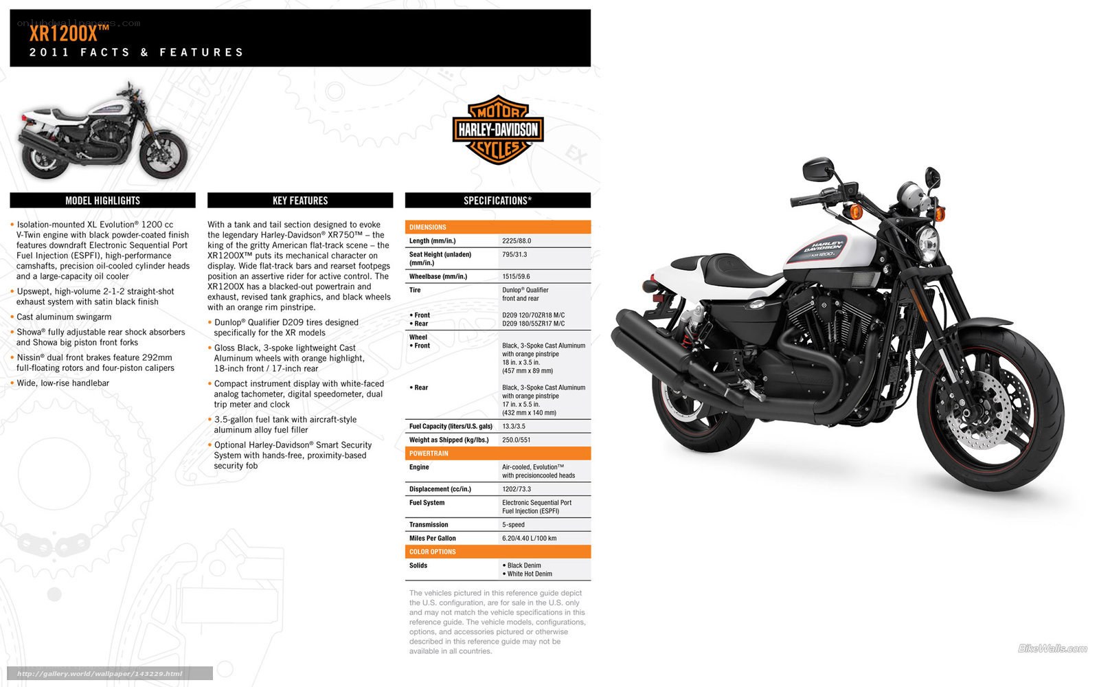 Harley-Davidson XR1200X facts