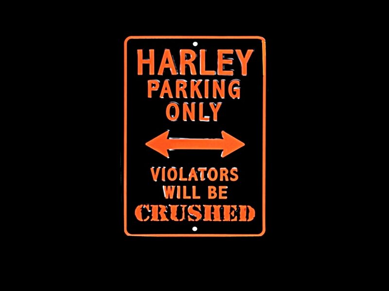 Harley Parking Sign