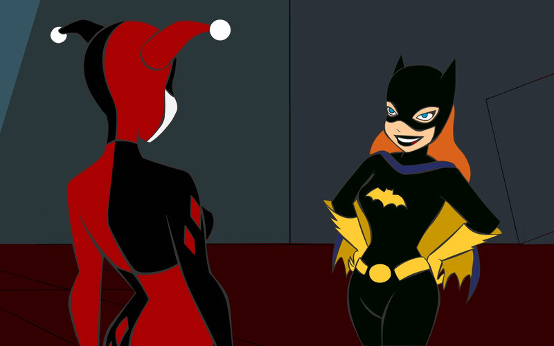 Harley Quinn and Batgirl face-off