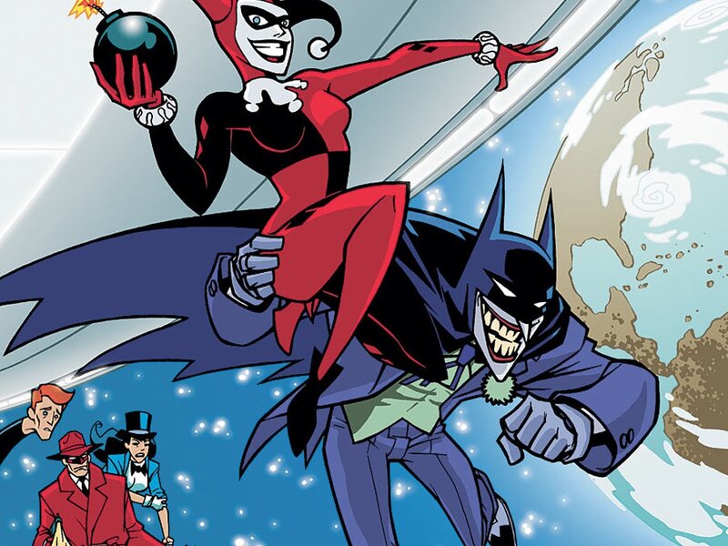 Harley Quinn and Joker in action