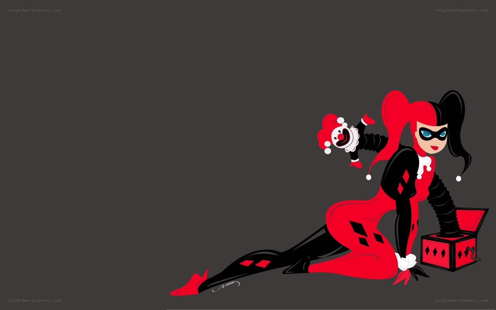 Harley Quinn cartoon illustration
