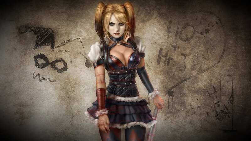 Harley Quinn Character — Black, Dark, Digital Art