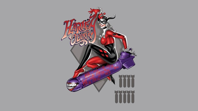 Harley Quinn Character — Gray