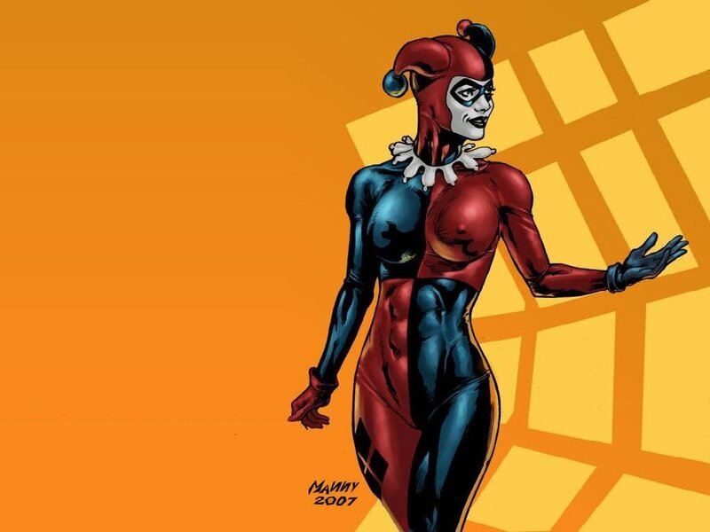 Harley Quinn Character — Orange