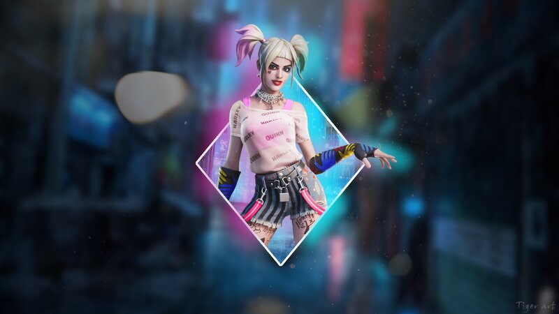 Harley Quinn Character — Pink, Dramatic