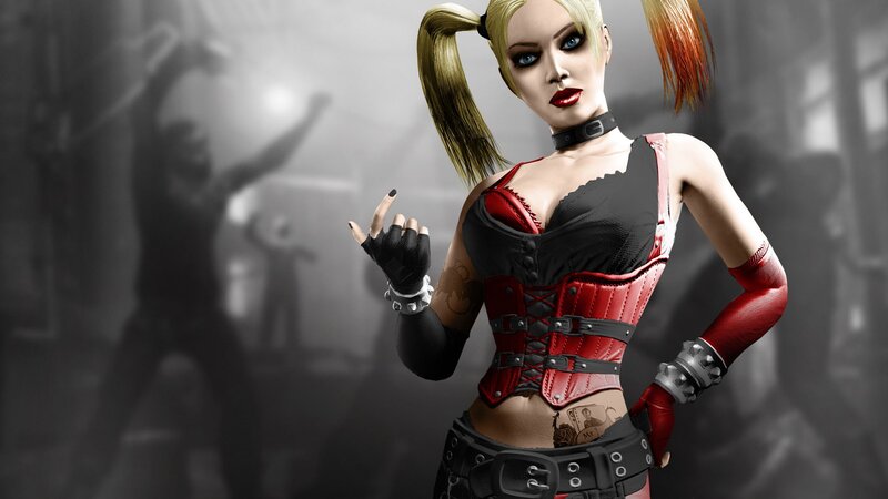 Harley Quinn Character — Red, Confident, 3d Render, Corset