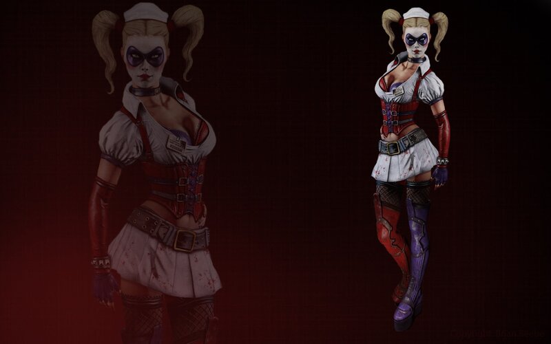 Harley Quinn Character — Red, Dark