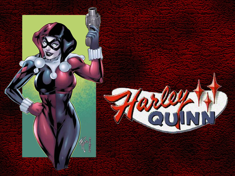 Harley Quinn Character — Red, Dramatic, Comic