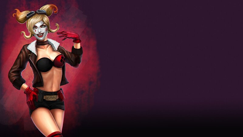 Harley Quinn Character — Red, Dramatic, Digital Art, Jacket