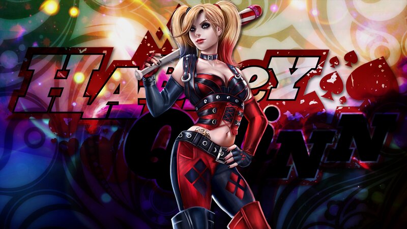 Harley Quinn Character — Red, Energetic