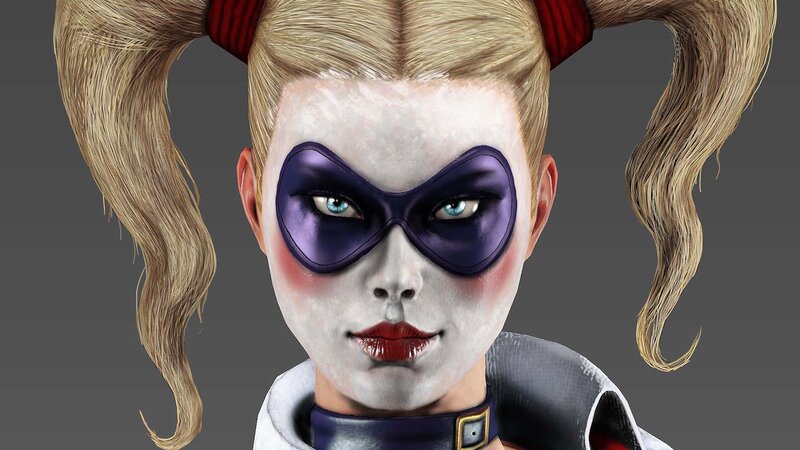 Harley Quinn Character — White
