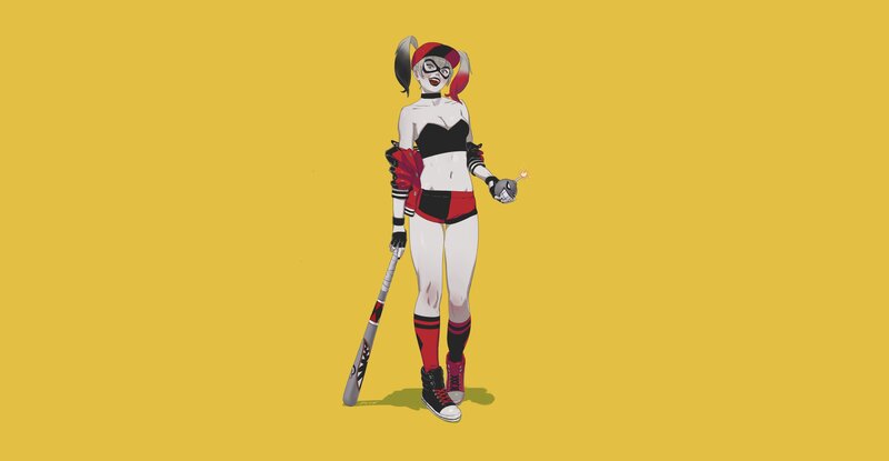 Harley Quinn Character — Yellow