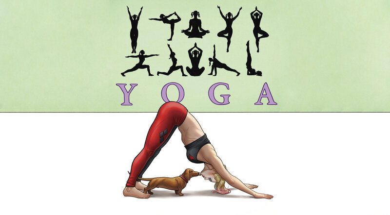 Harley Quinn Doing Yoga