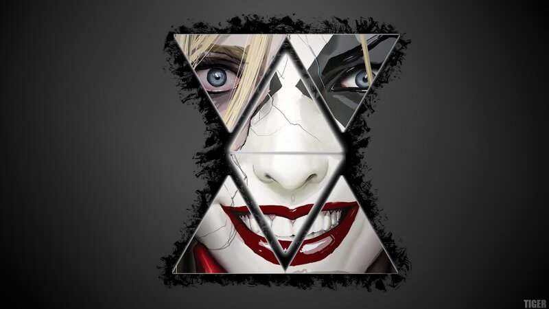 Harley Quinn Face — Black