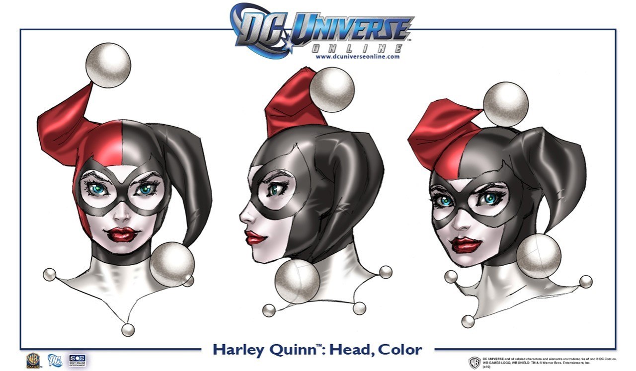Harley Quinn head design