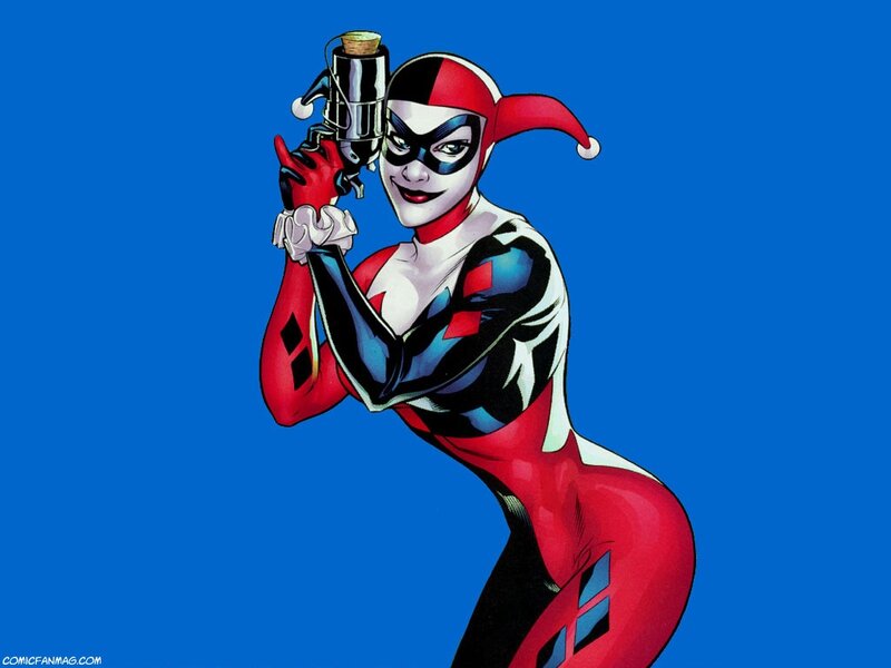 Harley Quinn Holding a Gun — Blue