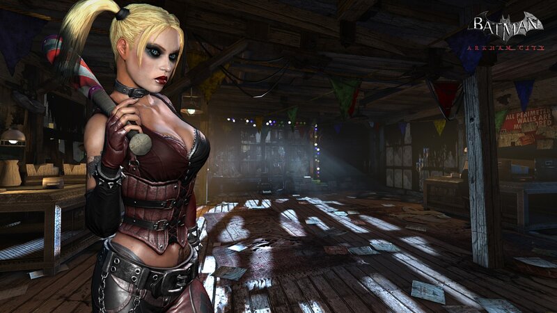 Harley Quinn Holding Bat