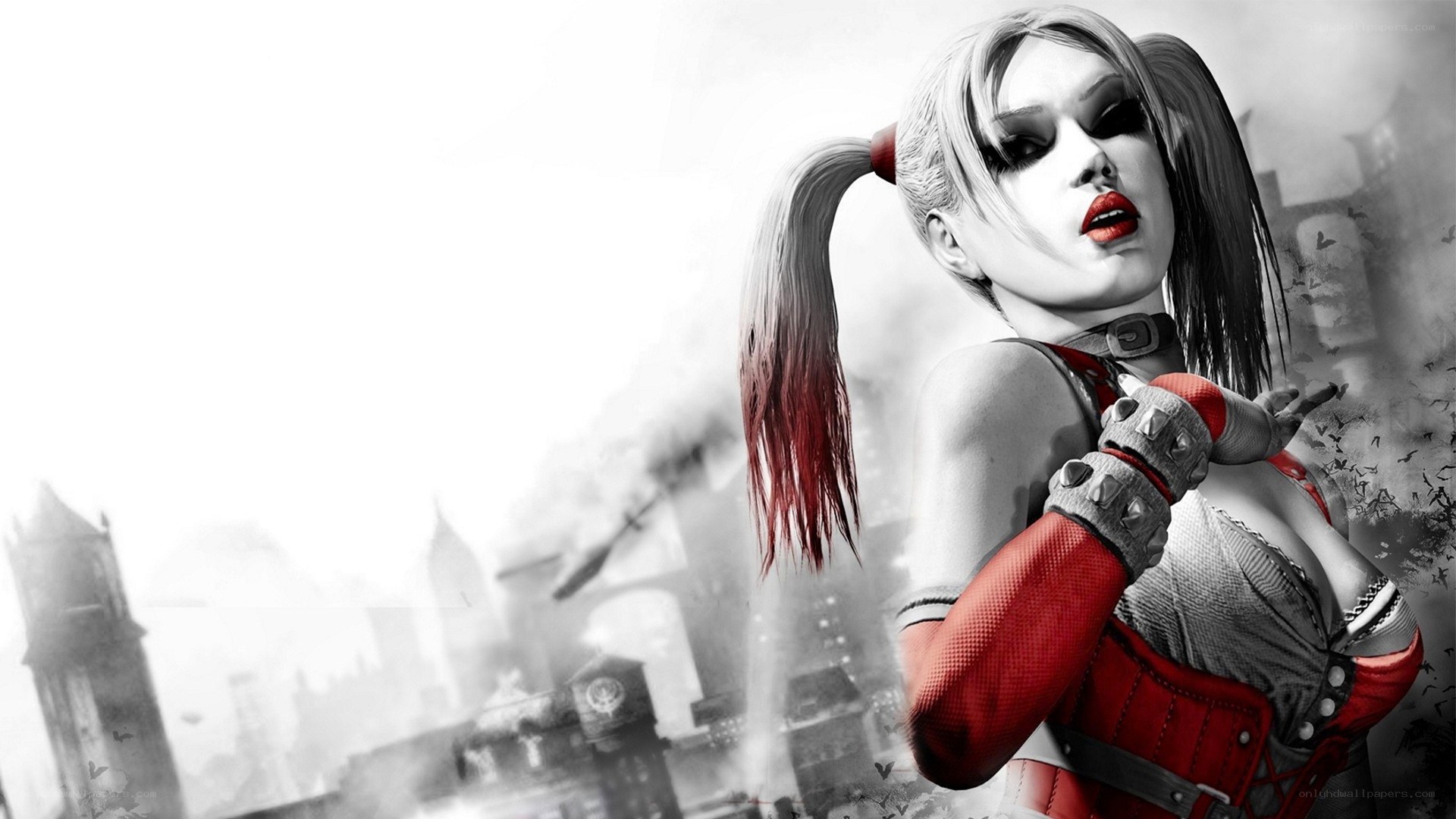 Harley Quinn in a city