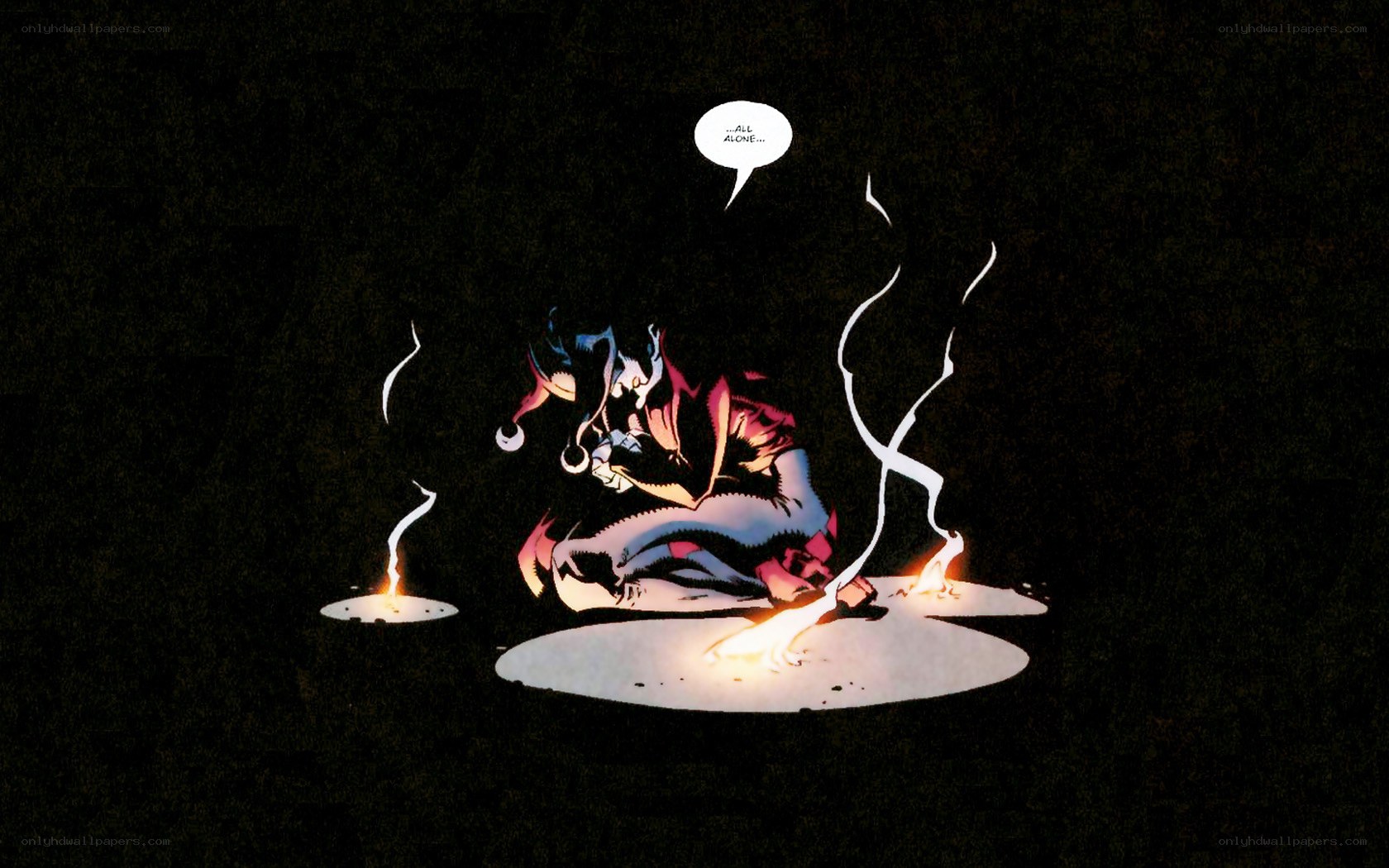 Harley Quinn in darkness