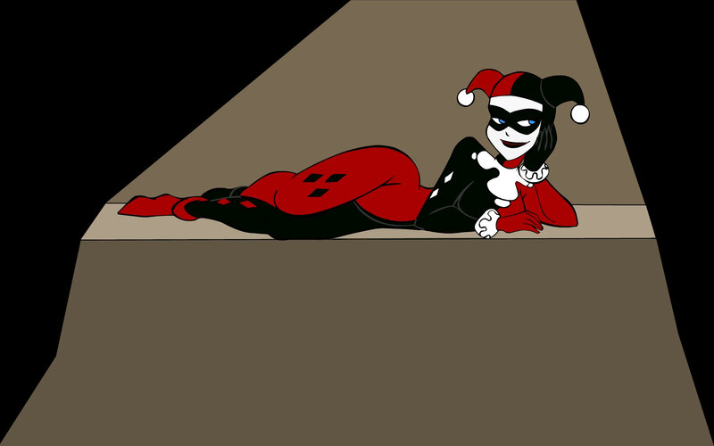 Harley Quinn lying down