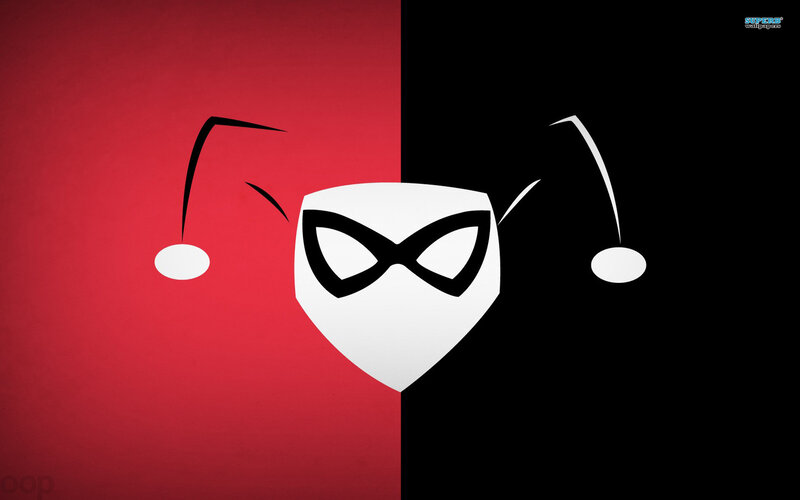Harley Quinn Mask — Red