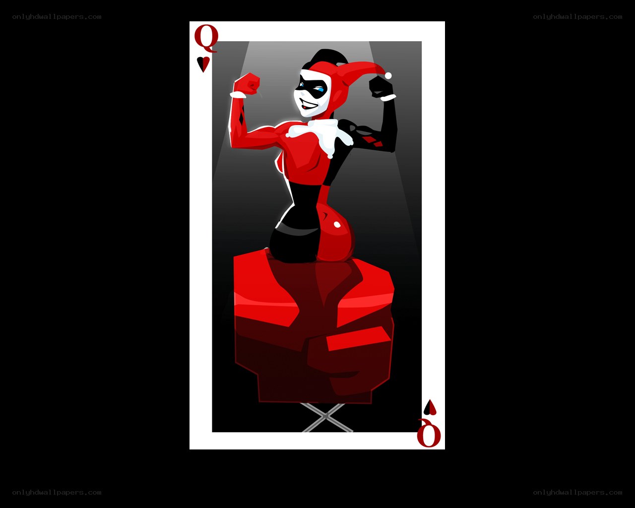 Harley Quinn playing card
