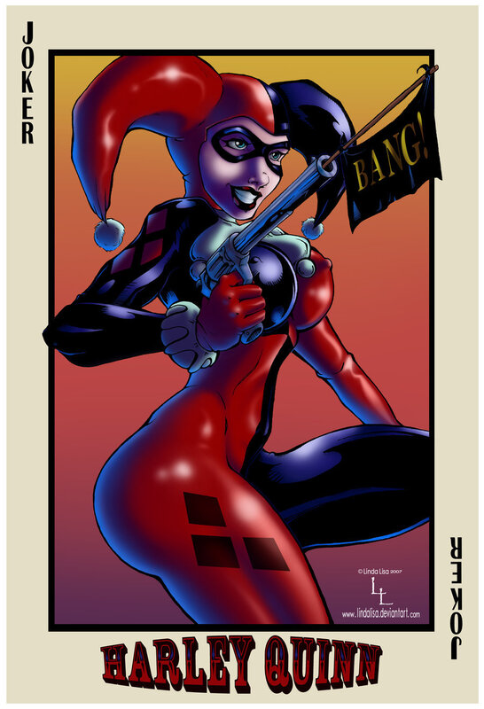 Harley Quinn playing card