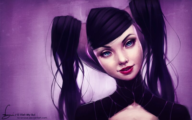 Harley Quinn portrait art