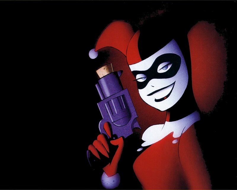 Harley Quinn with a gun