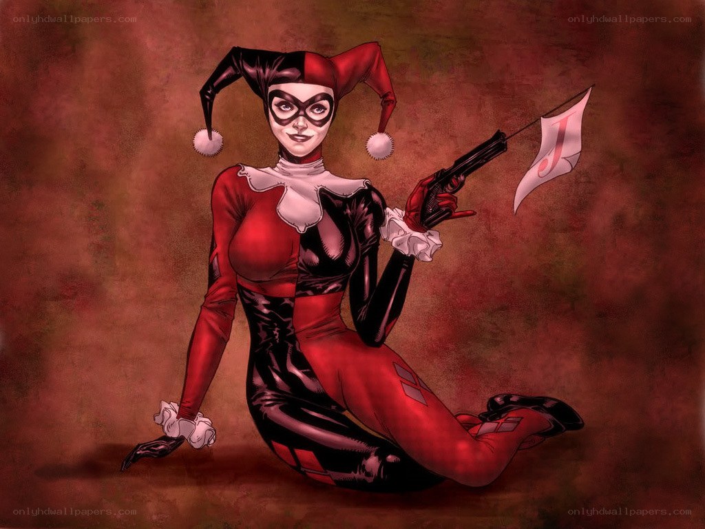 Harley Quinn with a gun
