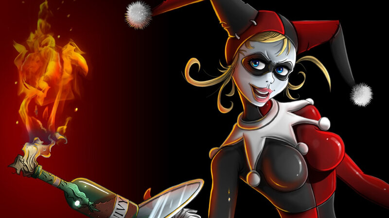 Harley Quinn with Bottle