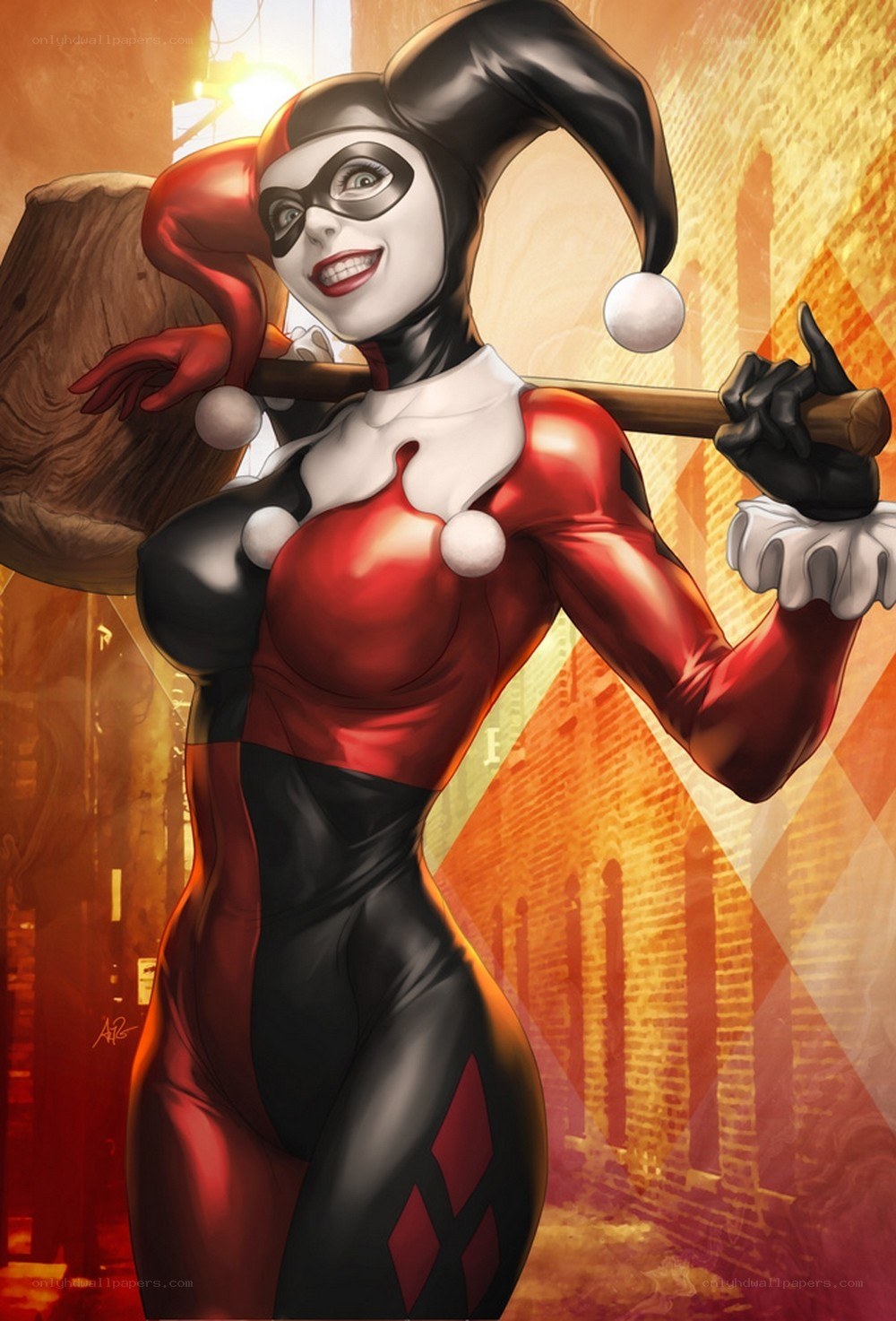 Harley Quinn with mallet