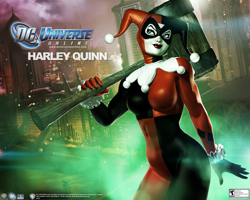 Harley Quinn with Mallet — Red
