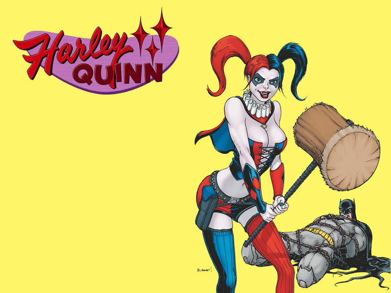 Harley Quinn with Mallet — Yellow