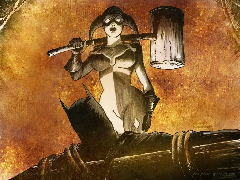 Harley Quinn with sledgehammer