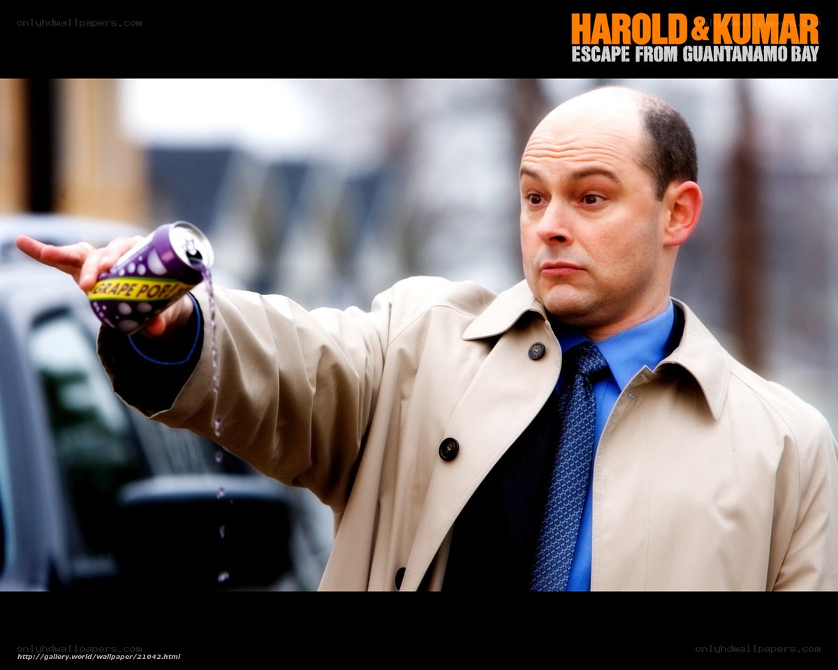 Harold Kumar with soda can