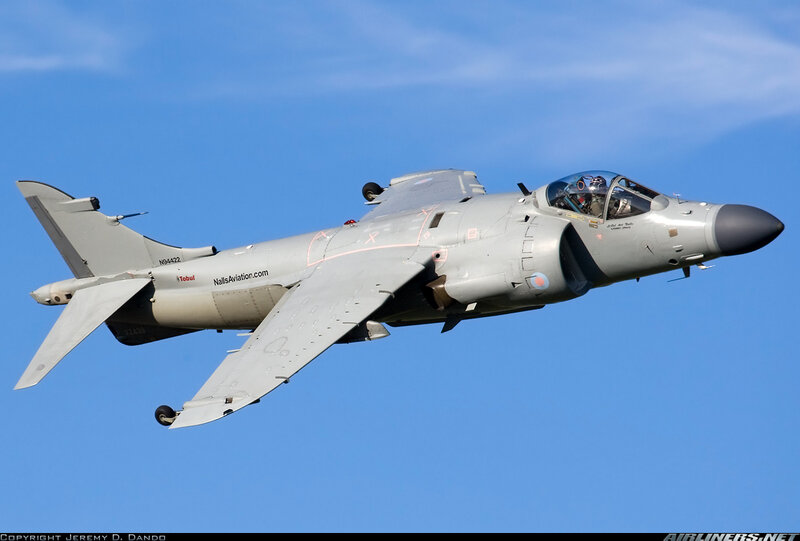 Harrier Jump Jet — Blue, Clear
