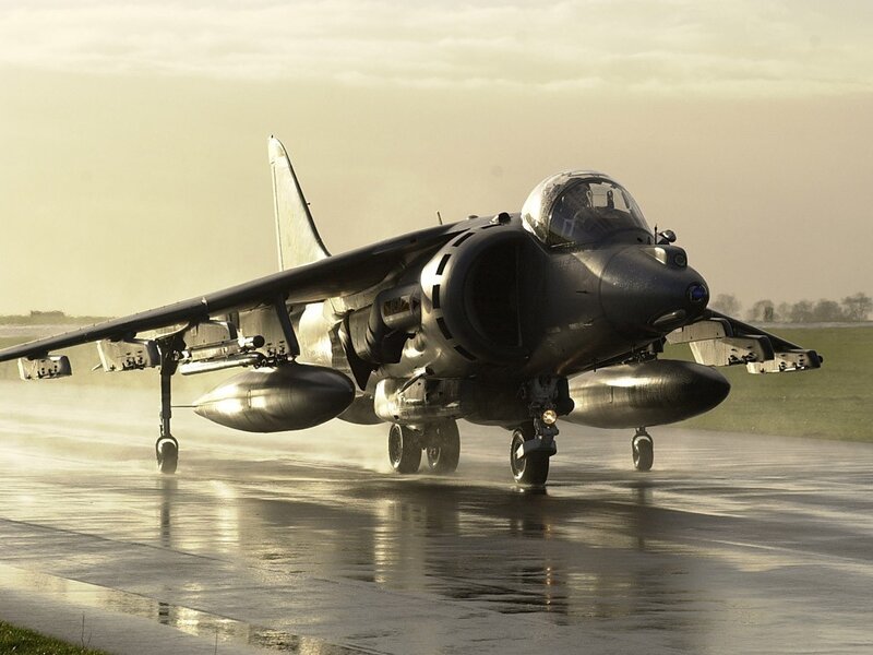Harrier Jump Jet — Gray, Dramatic