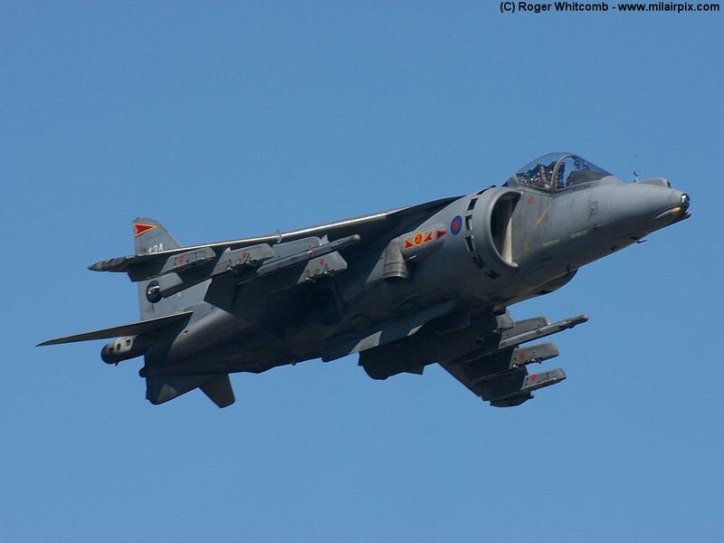 Harrier Jump Jet — Gray, Dynamic, Afternoon, Photograph