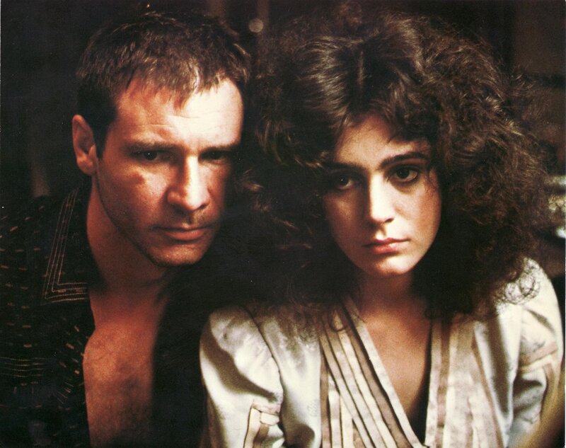 Harrison Ford and a woman in a film scene