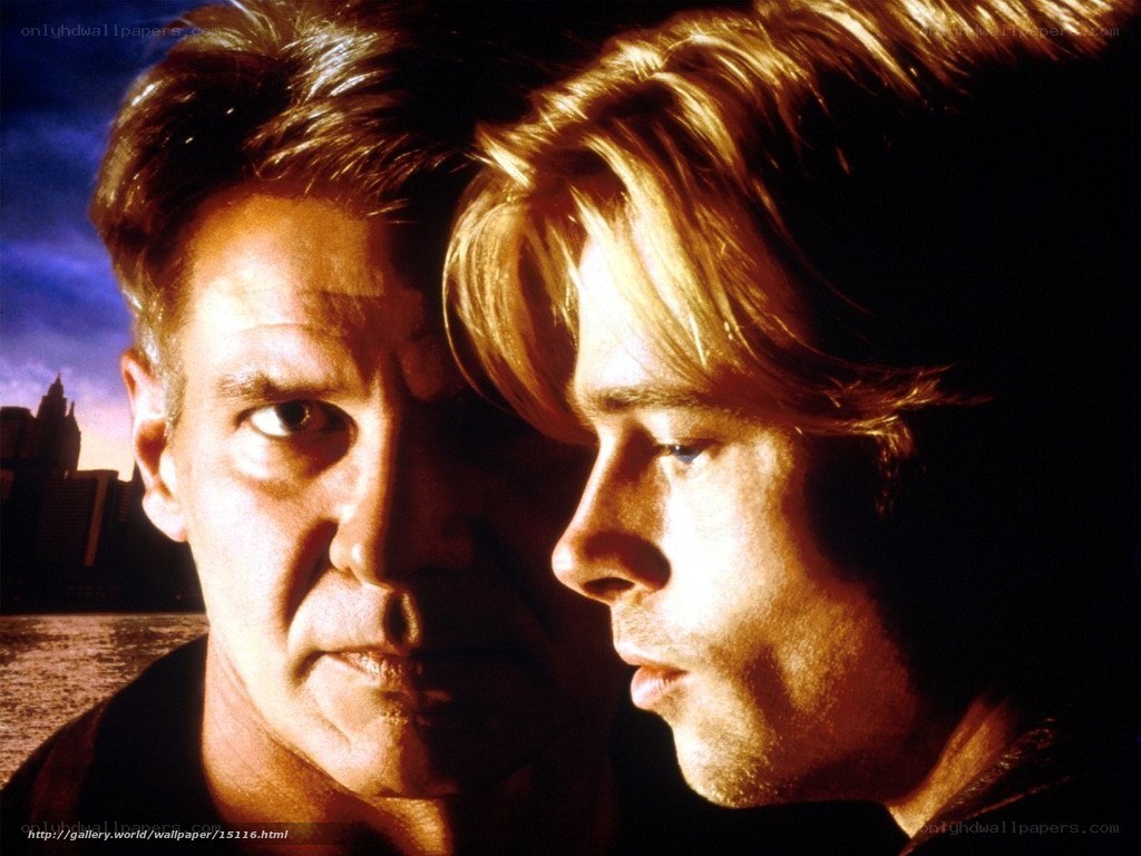Harrison Ford and Brad Pitt portrait