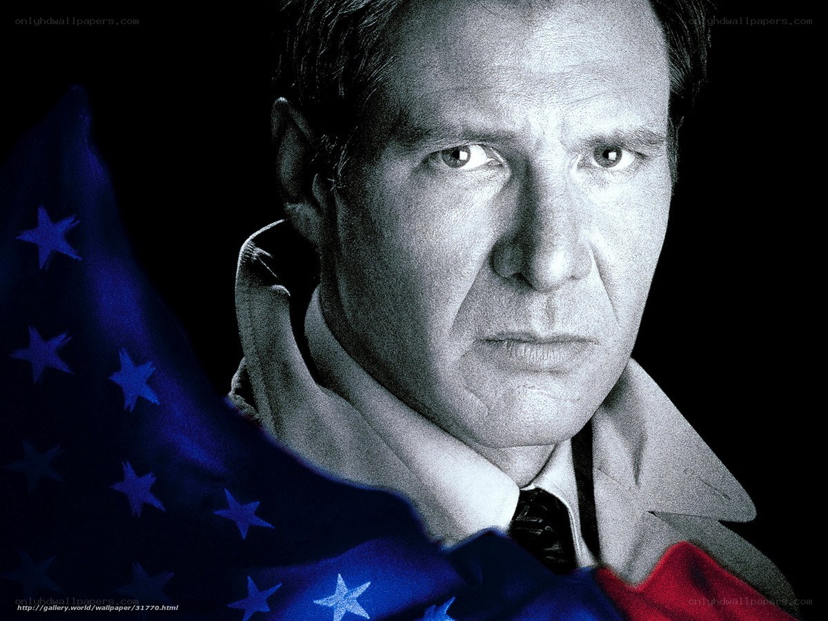Harrison Ford in patriotic pose