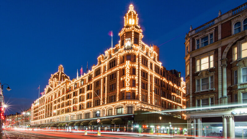 Harrods Department Store — Blue