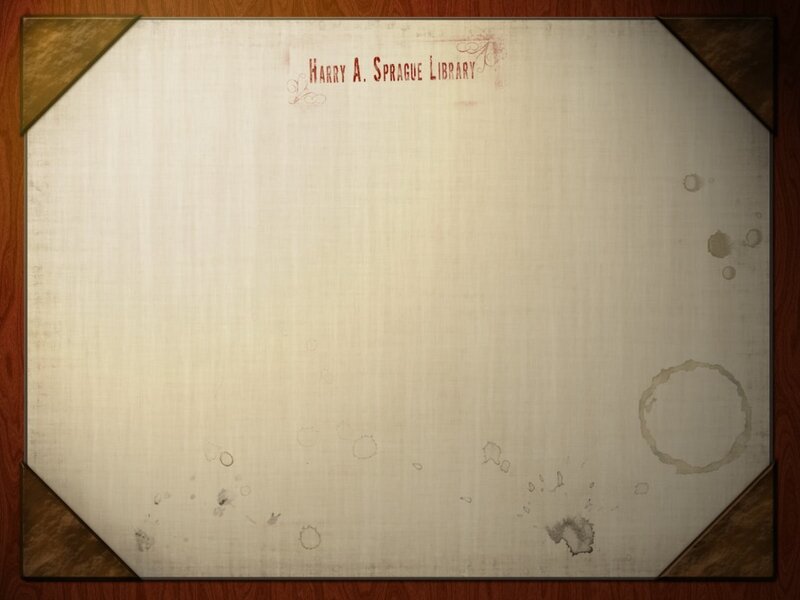 Harry A. Sprague Library notepad