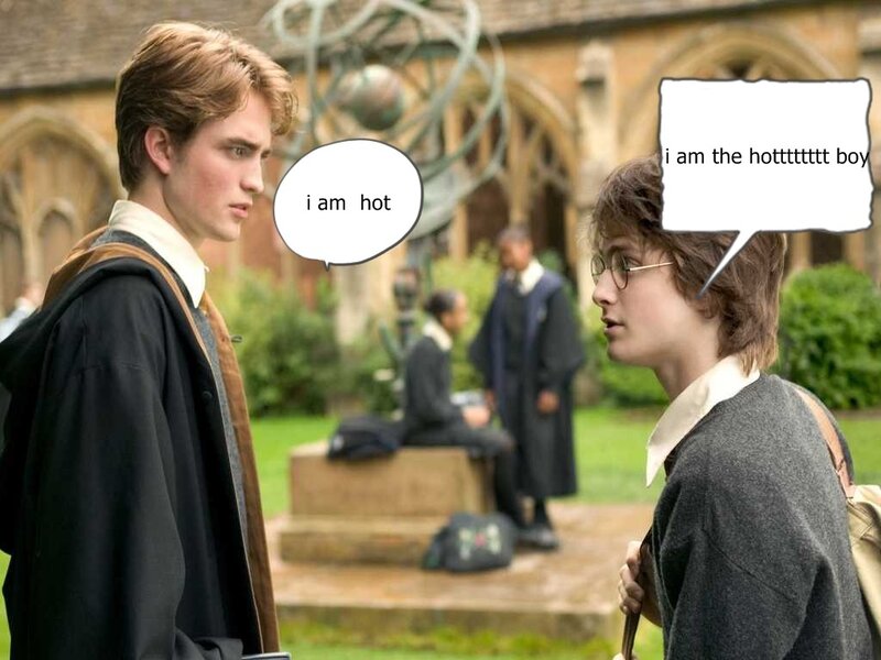 Harry Potter and Cedric Diggory