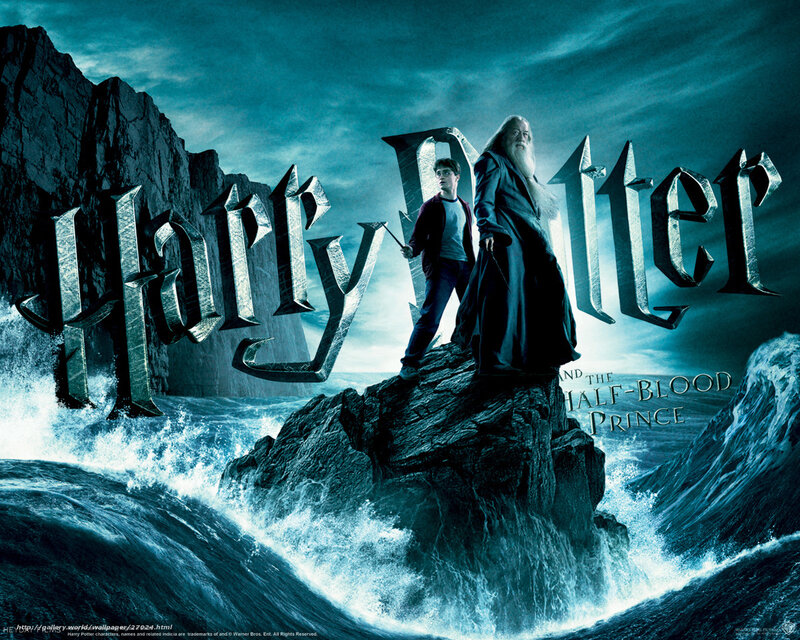 Harry Potter and Dumbledore — Blue, Dramatic, Night