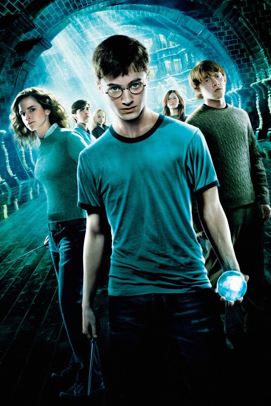 Harry Potter and friends in a tunnel